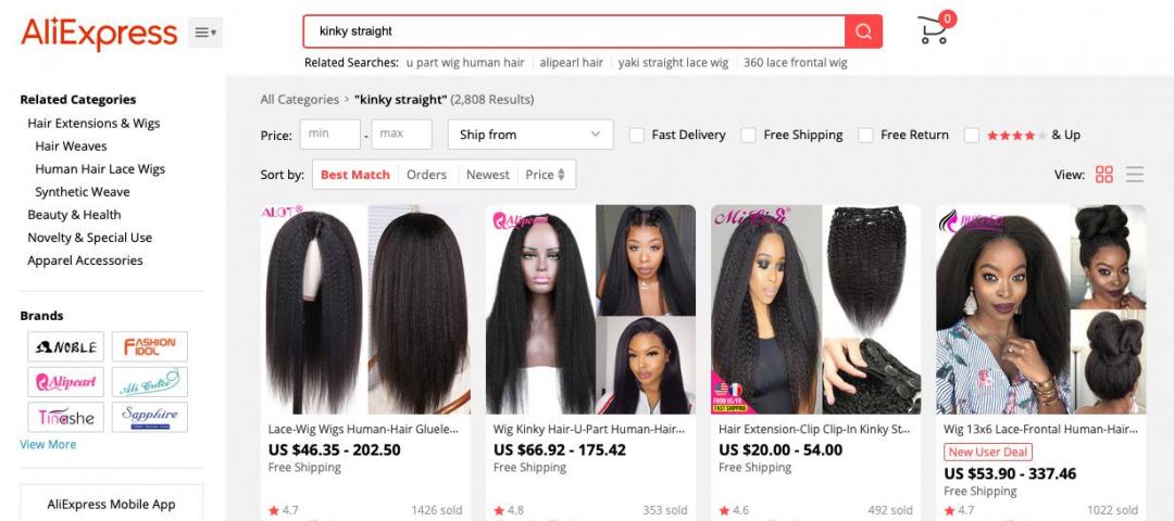 非洲人的假发，大多来自中国？