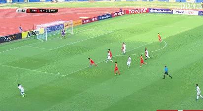 国奥0进球,第67分钟中国国奥策动反击