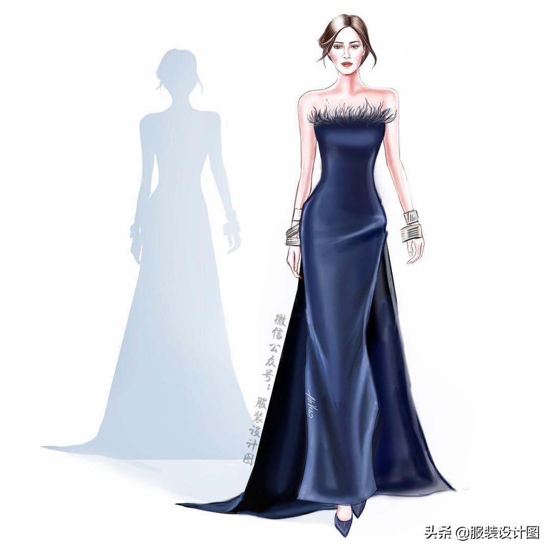 服装设计时装画教学procreate,procreate画服装设计图教程