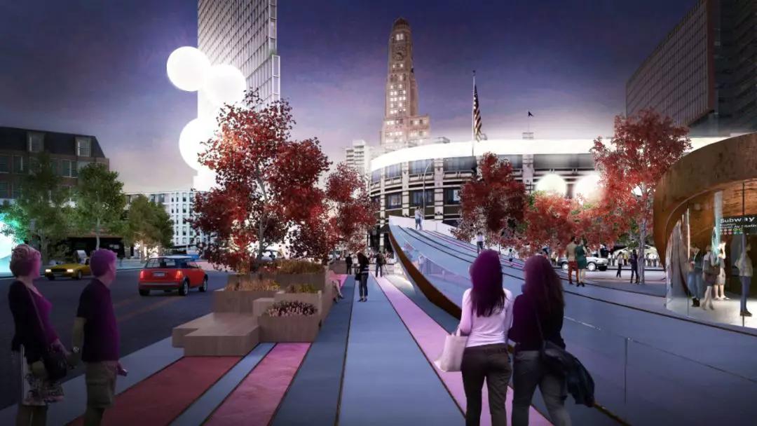 道路设计效果图,个性路面设计