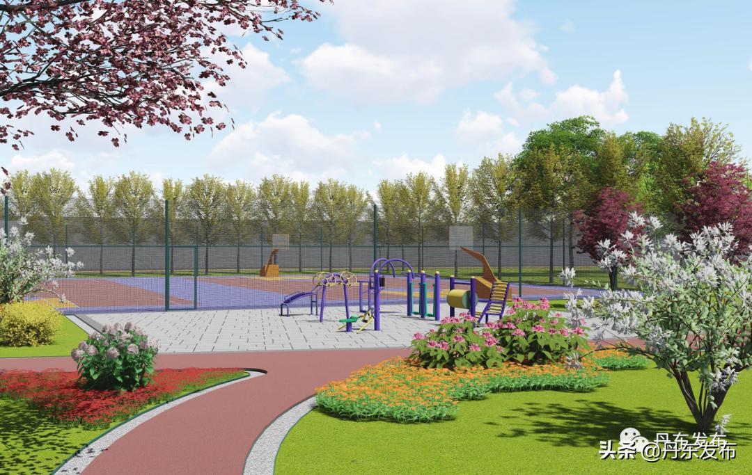 已经建好的国家登山健身步道,丹东新区健身步道