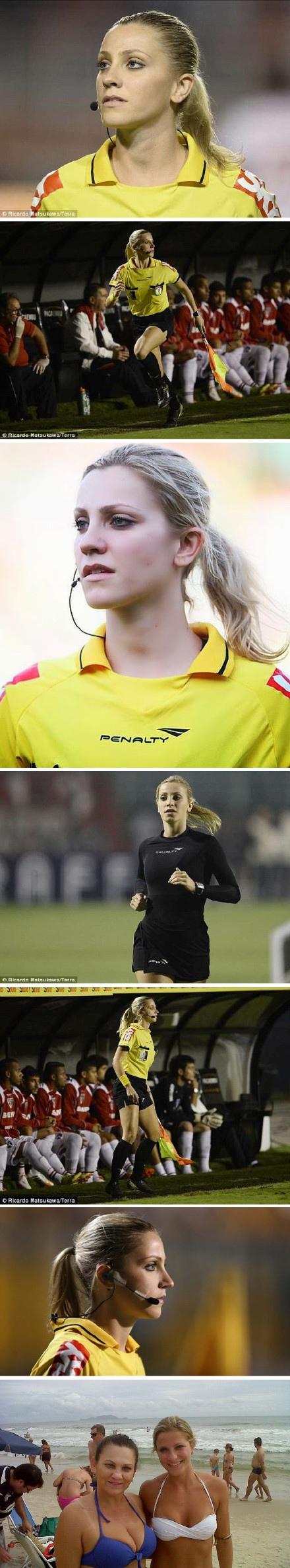 巴西女裁判挑衅男球员,巴西女裁判后续