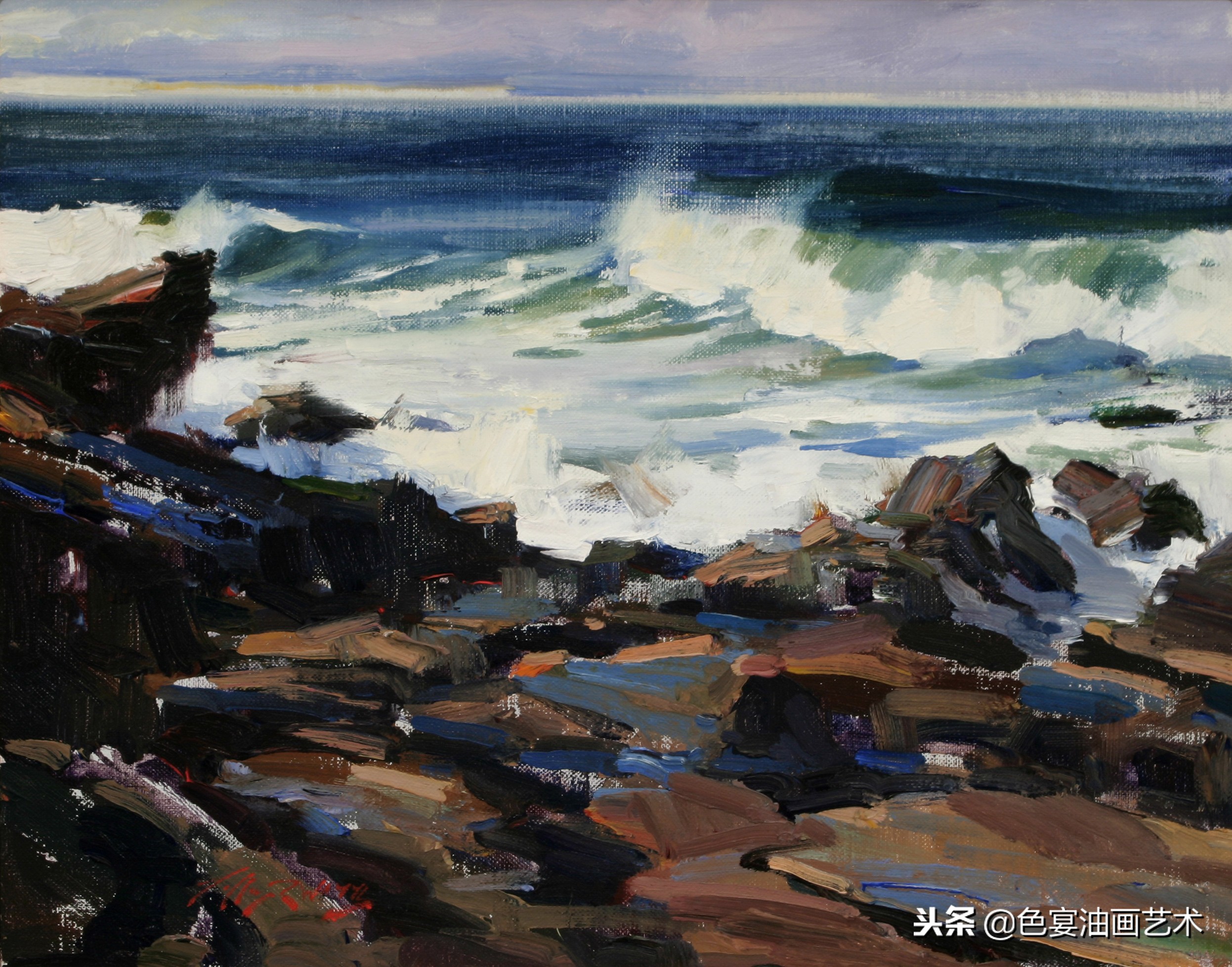 俄罗斯油画大师风景油画教程视频,油画大师油画风景创作教学视频