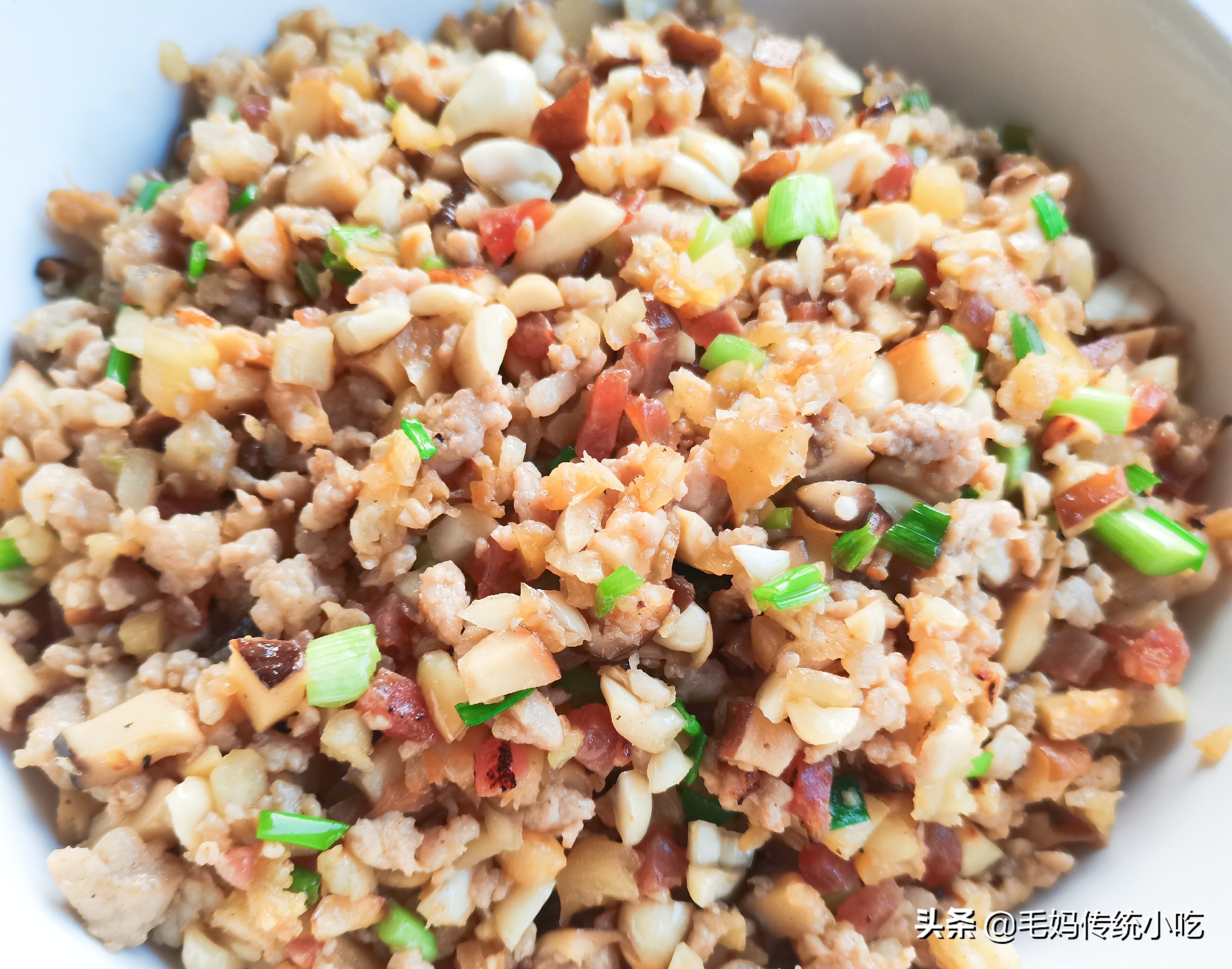 客家糯米油果正宗做法,客家小吃茶果馅