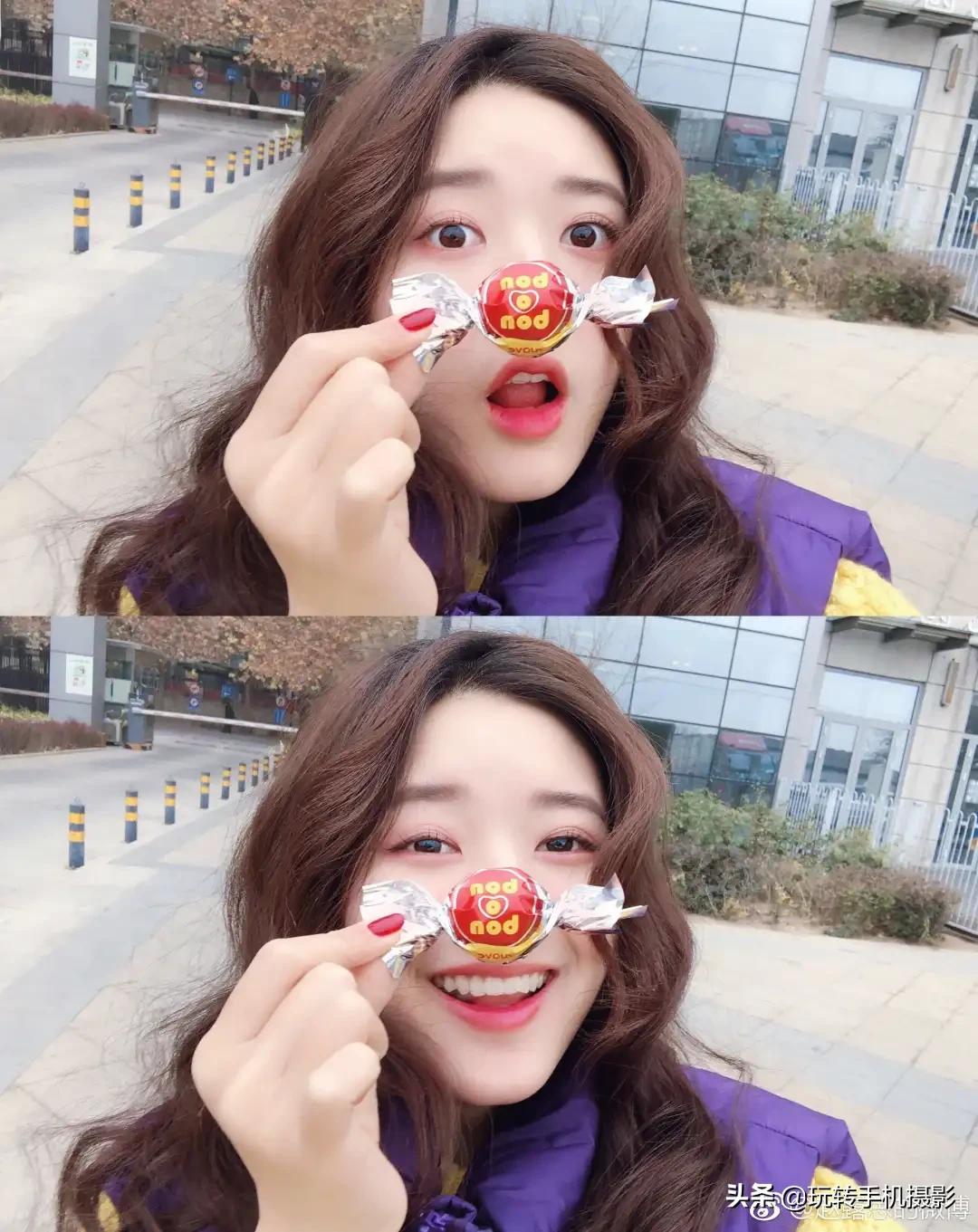 跟着赵露思学发抖音,和赵露思学拍照姿势