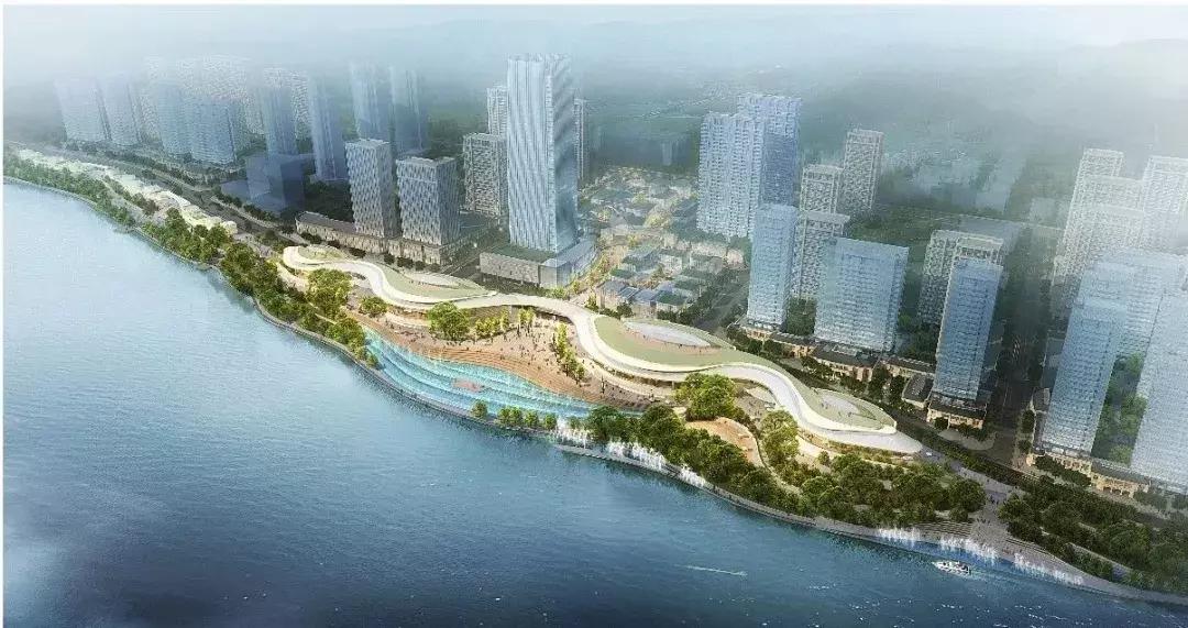 钱江新城球场,杭州钱江世纪城开建600米地标建筑