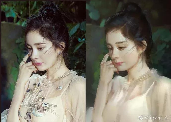 他的手绘原画太牛了,笔下美*欲人**欲飘仙,色调与笔感美煞无数网友