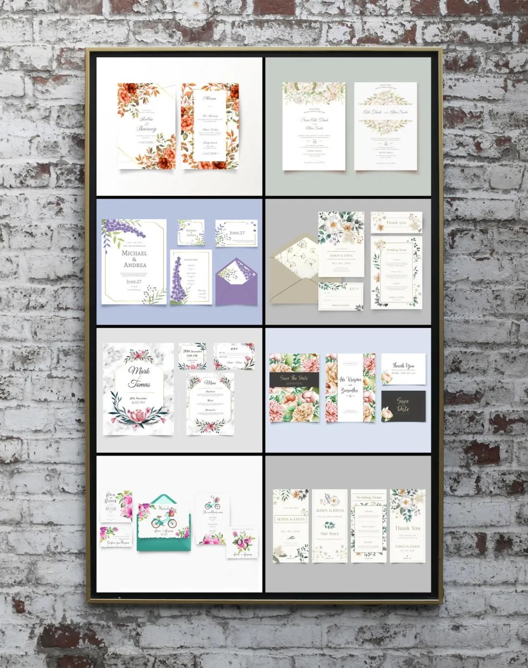 婚礼请柬模板高清图片,婚礼请柬创意电子版