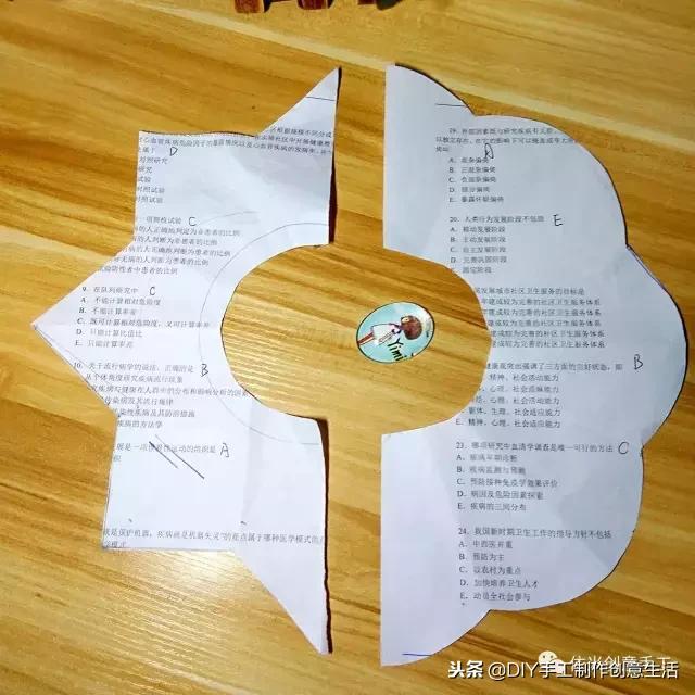 手工diy儿童厨房围兜,手工制作口水兜圆形