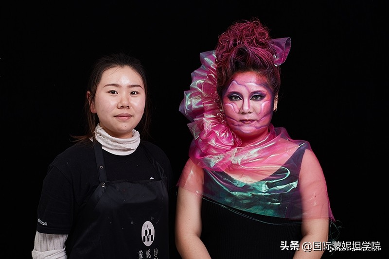 化妆学校创意妆考试,化妆课期末创意妆容整体造型
