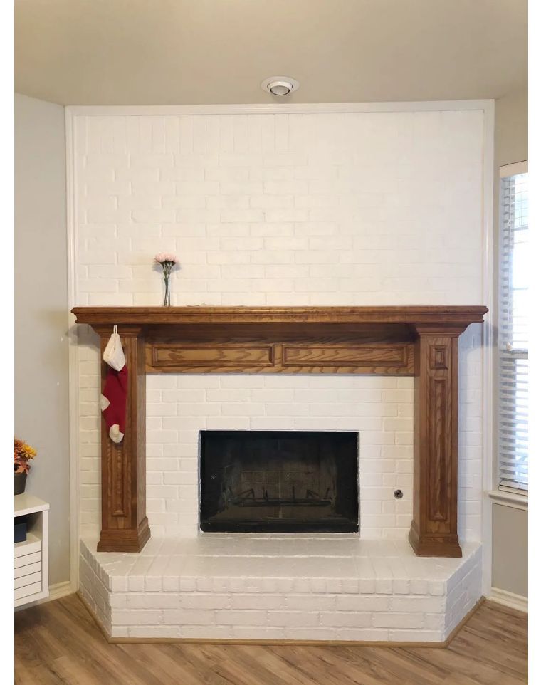 大过年做点有意义的事，别人刷剧我刷墙，改造美国老壁炉