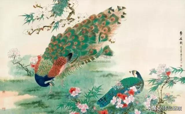 工笔大师田世光,工笔画大师田世光画孔雀好美