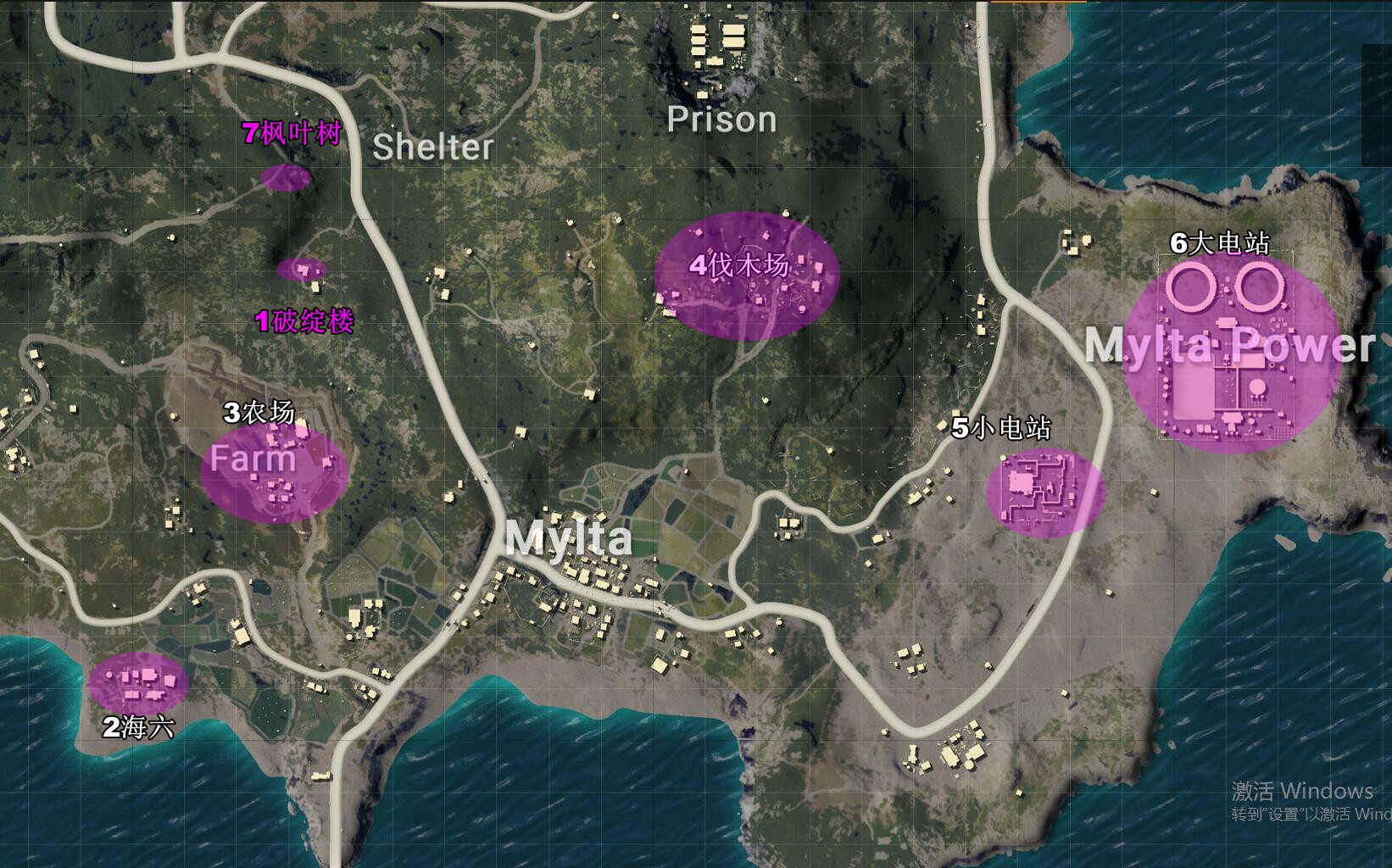 绝地求生的地图都叫什么名字,绝地求生各个地图叫啥