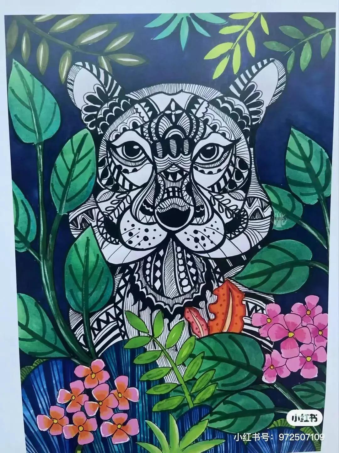 线描绘画大师绘画图片,国外线描花卉素材图片