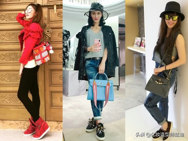 李彩桦背带裤图,李彩桦背带裤