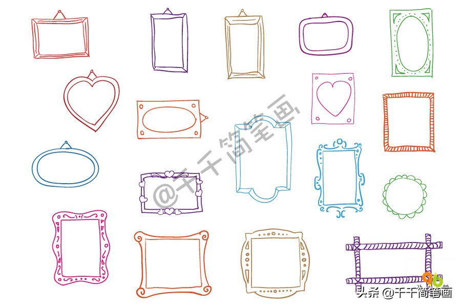 数学手抄报花边边框怎么画,好看的手抄报边框花边