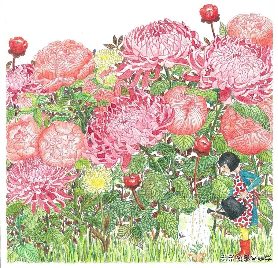 四季插画图片大全,100张唯美插画图