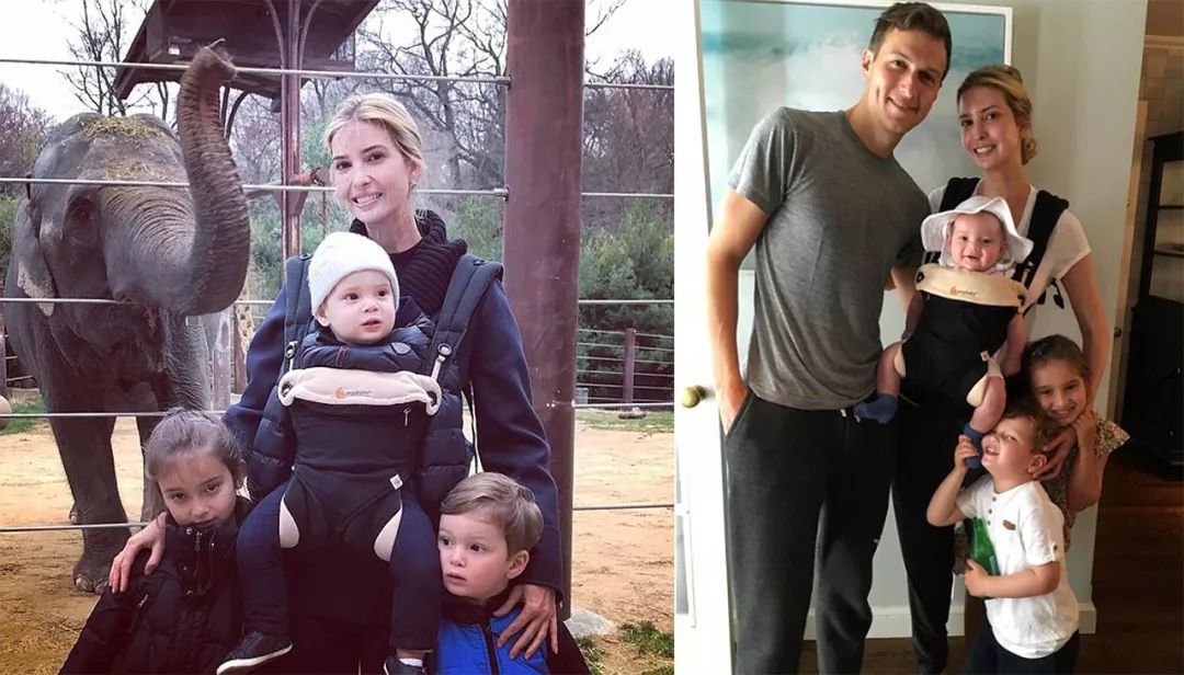 伊万卡单手抱孩子视频,伊万卡带娃视频