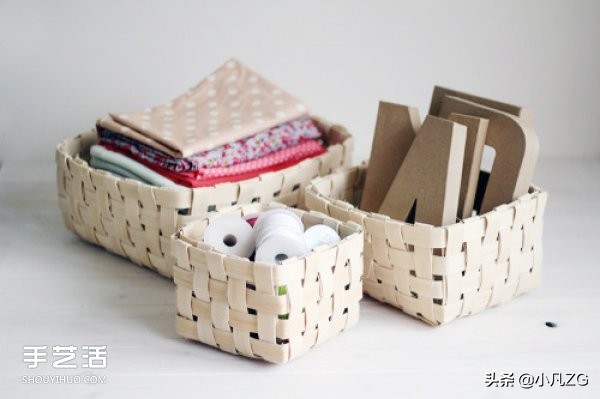 diy藤编收纳筐教程,长方形藤编收纳筐教程