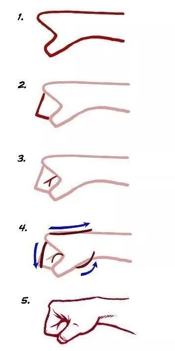 动漫人物手怎么画,画动漫人物手的画法