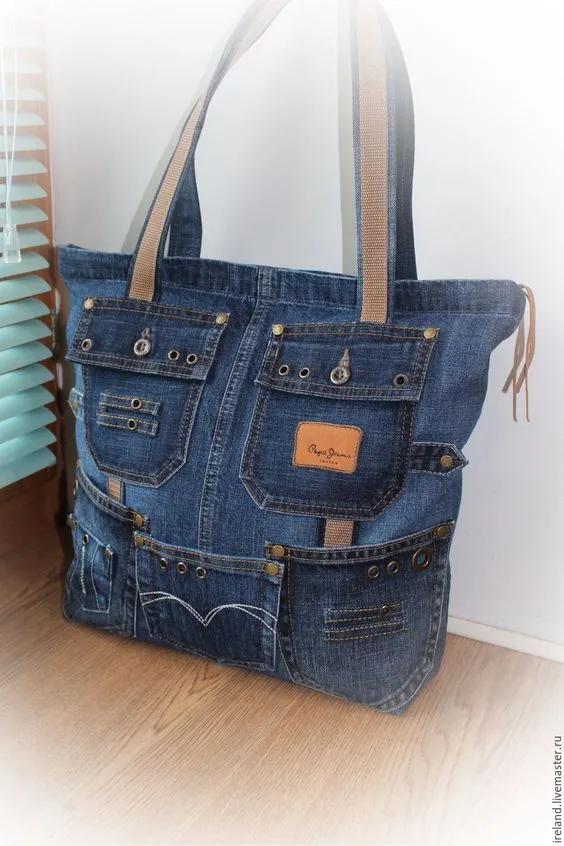 牛仔裤旧了千万别扔,牛仔裤不要扔diy牛仔包颜值很高