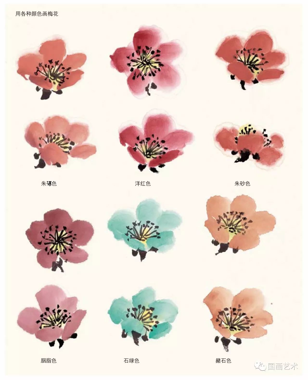 图文教程梅花,国画梅花的画法视频