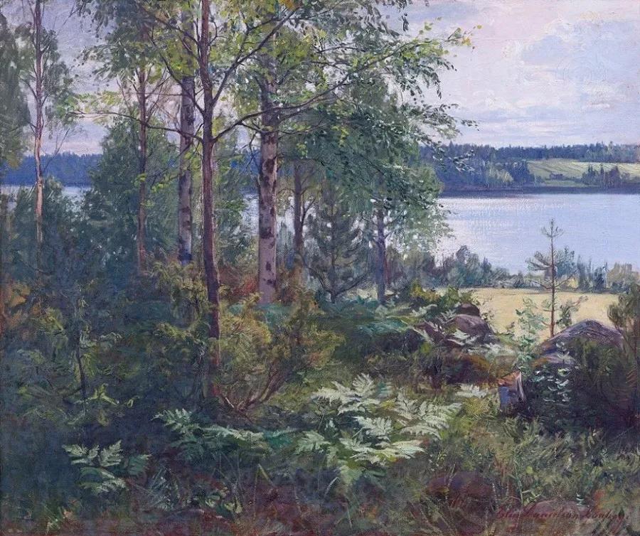 芬兰艺术家唯美人物油画,芬兰女性艺术家