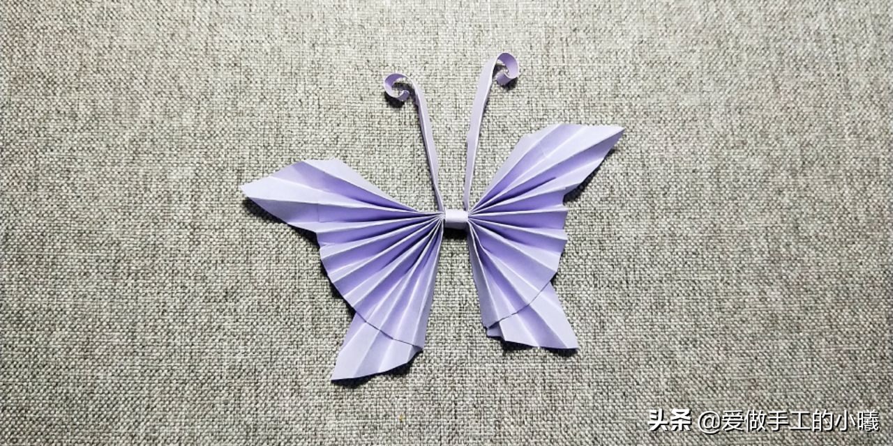 小蝴蝶折纸简单教程,小蝴蝶的折纸方法非常简单