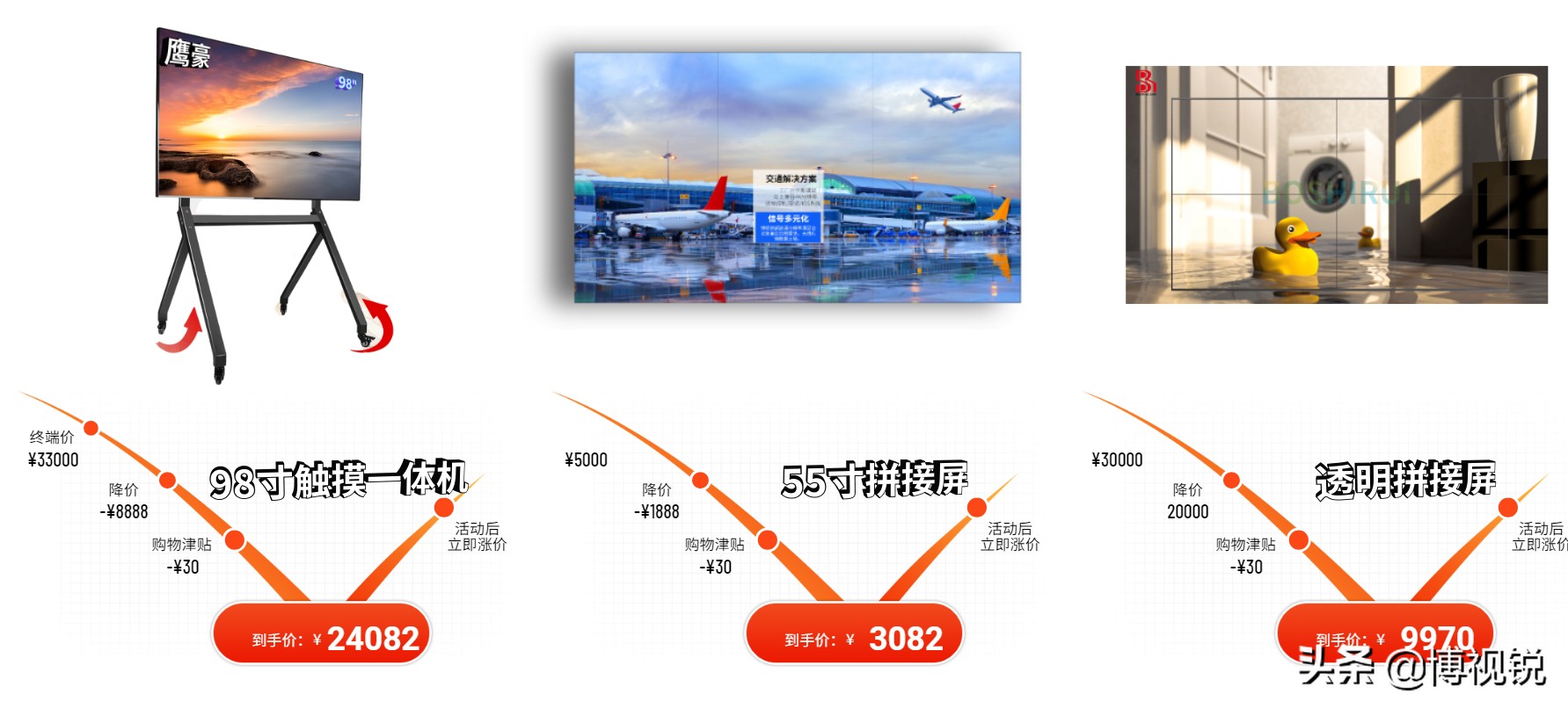 46寸屏幕,46寸与55寸拼接屏差价