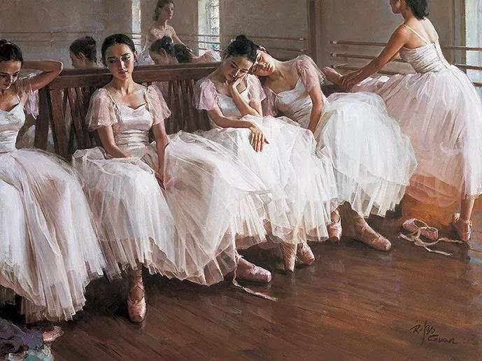 他偷看老婆同事跳舞25年，画下这曼妙的人体油画，还卖了1200万