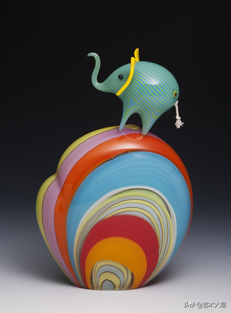 可爱的玻璃动物,艺术玻璃雕塑