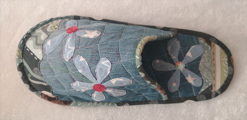 冬日暖阳拖鞋全教程,郁金香棉拖鞋的教程