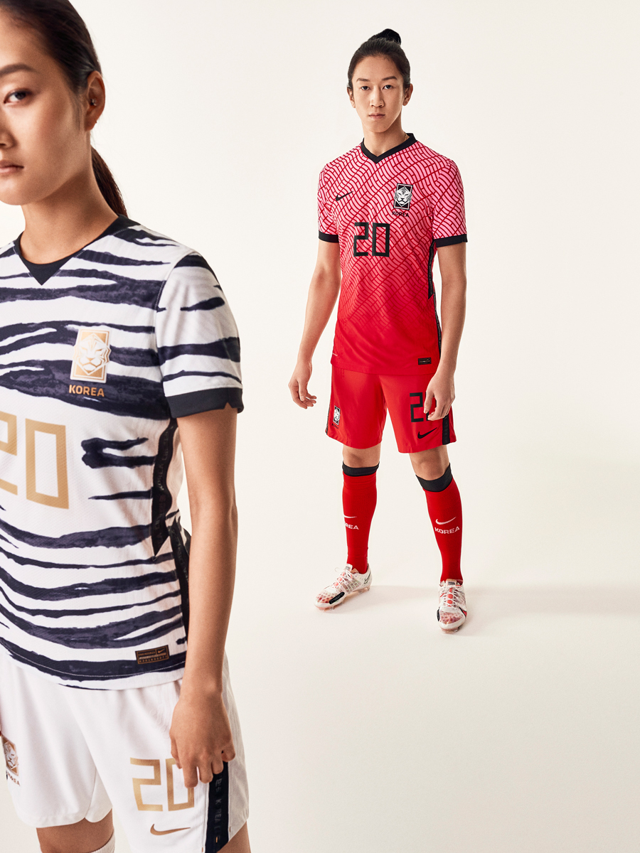 韩国国家队2020赛季主客场球衣