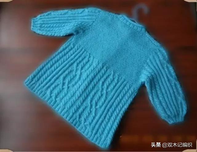 儿童粗线针织开衫教程,色彩斑斓针织开衫教程