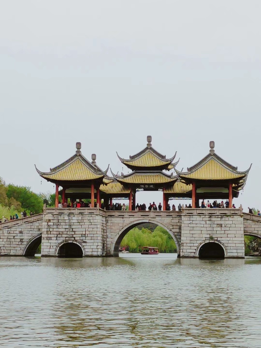 春游扬州瘦西湖,雨天游扬州瘦西湖