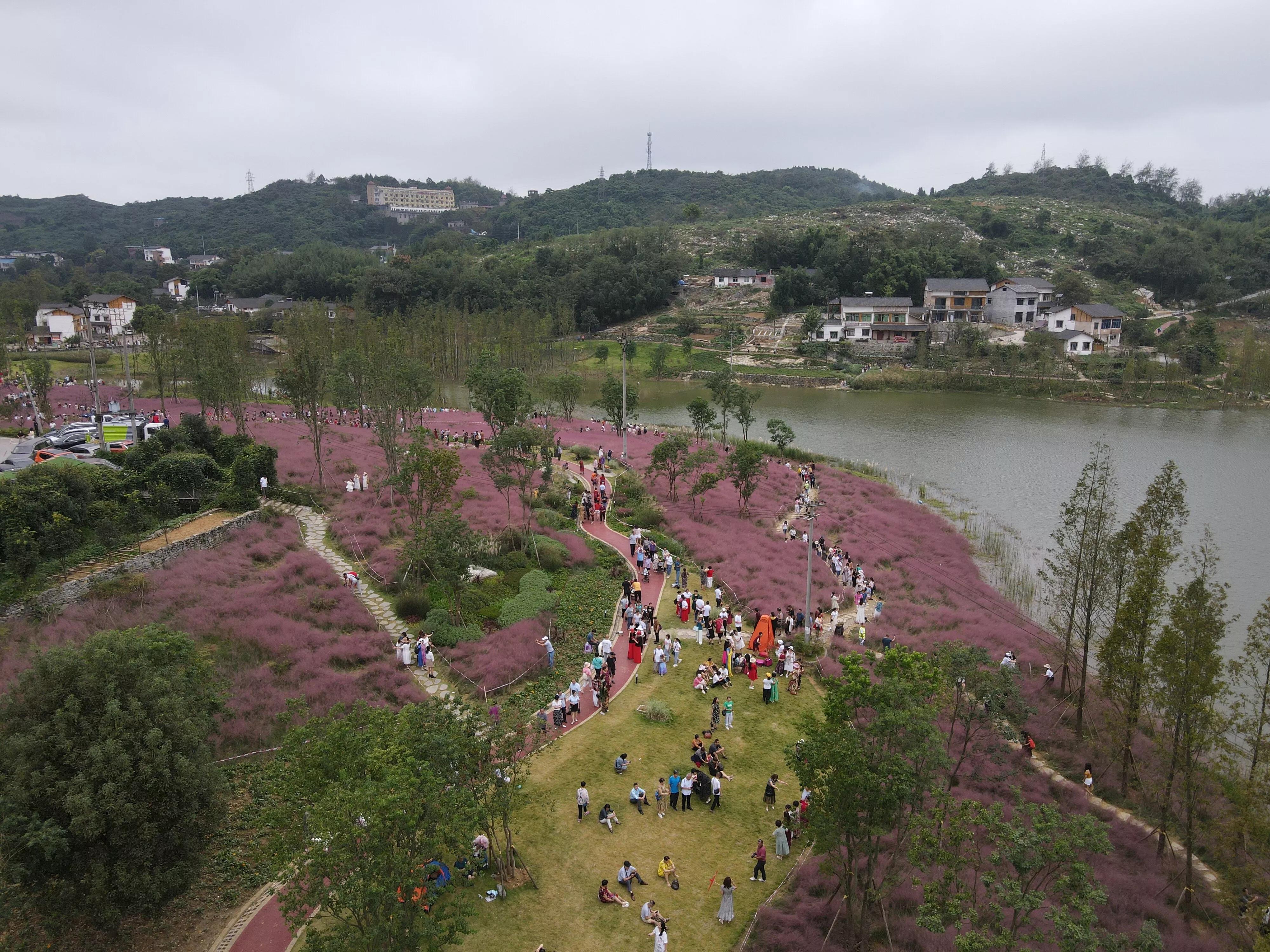 斐然湖和荷塘月色哪个好玩,中梁镇斐然湖公园最近动态