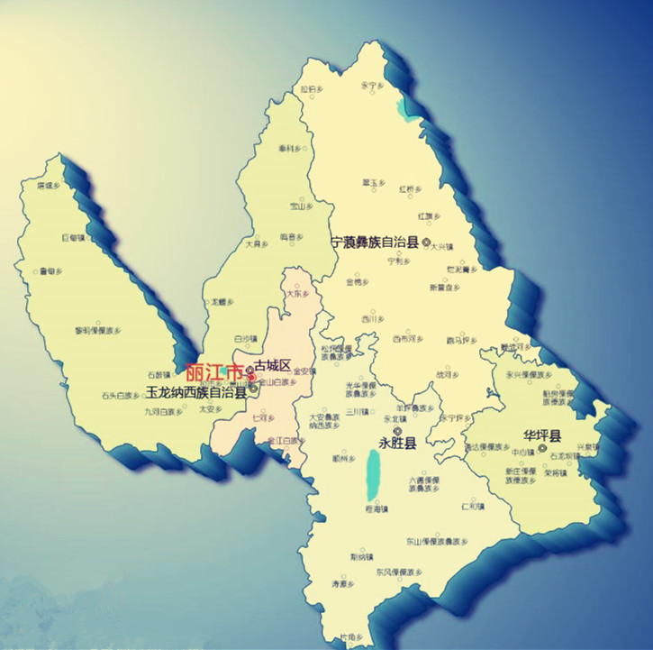 云南丽江的地理位置,中国地理云南