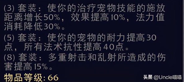 魔兽世界猎人套装一览,魔兽世界猎人套装好看