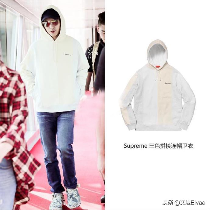 陈伟霆穿supreme黑色,陈伟霆宠爱里面同款连帽外套