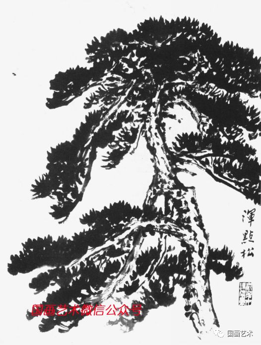 俞子才画松视频,如何快速画松树国画