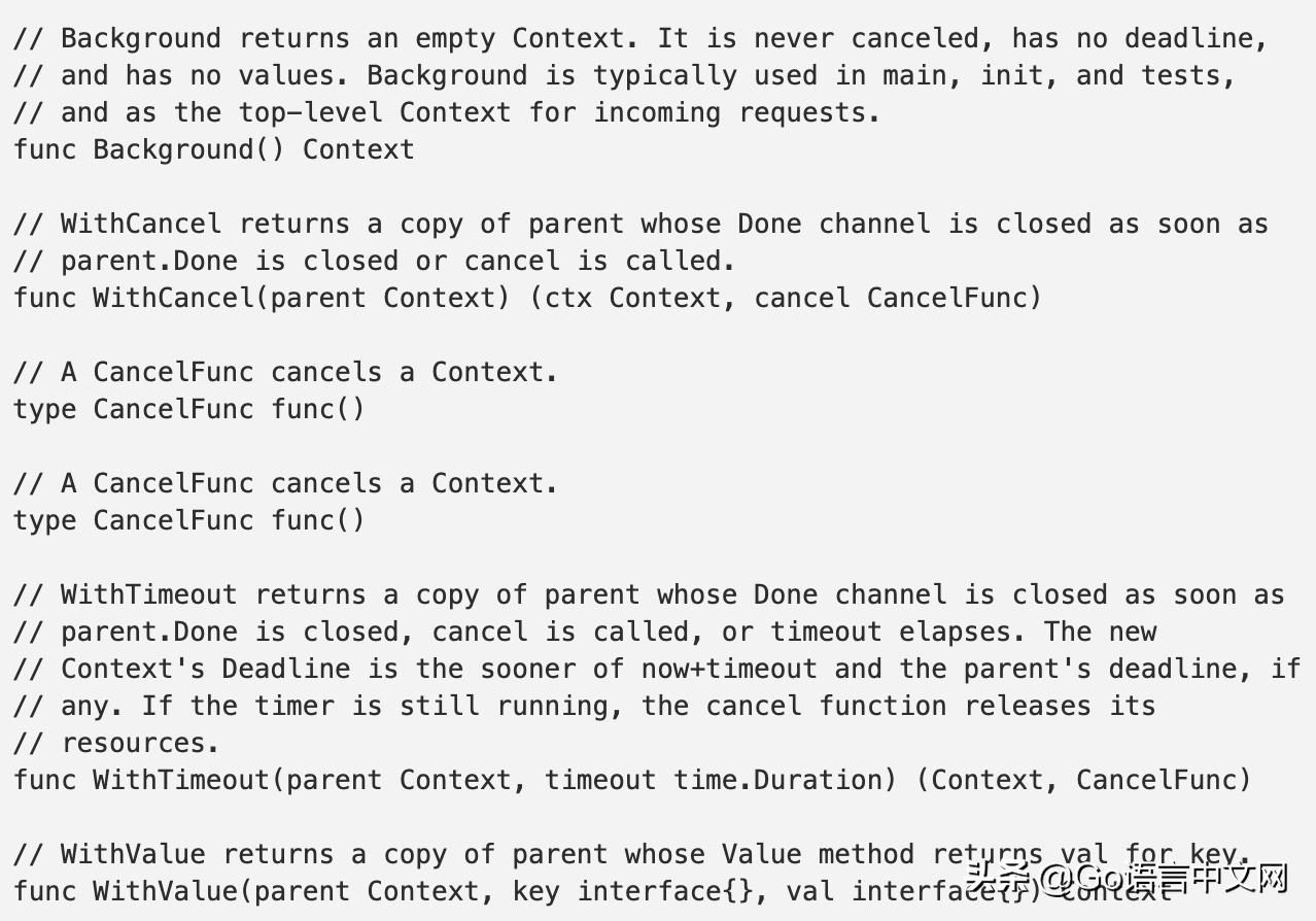 golangcontext包的用途,golangcontext使用方法