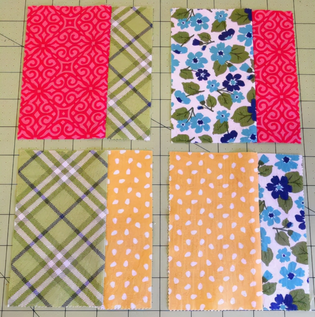 最简单的拼布被的方法,如何用碎布做成成品布