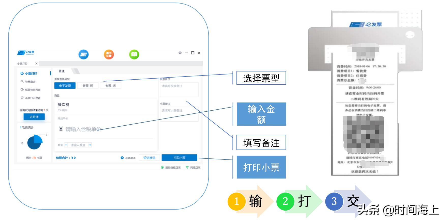 解放商家双手的*票开**神器，消费者可自助扫码*票开**了