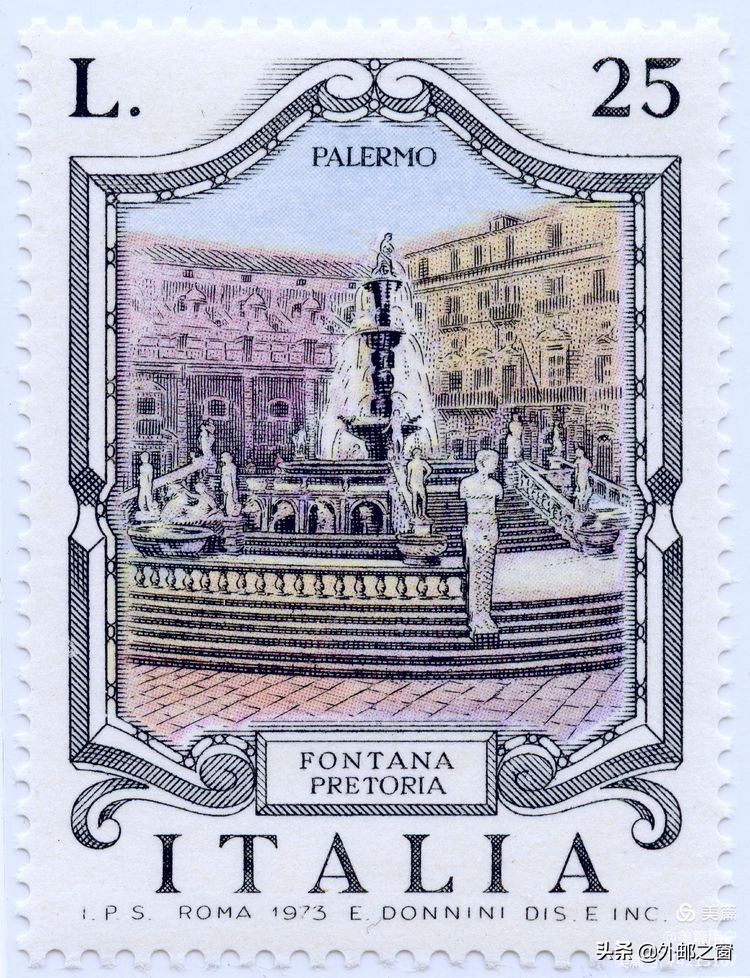 意大利1998年发行雕刻版邮票,意大利存世18个月的邮票