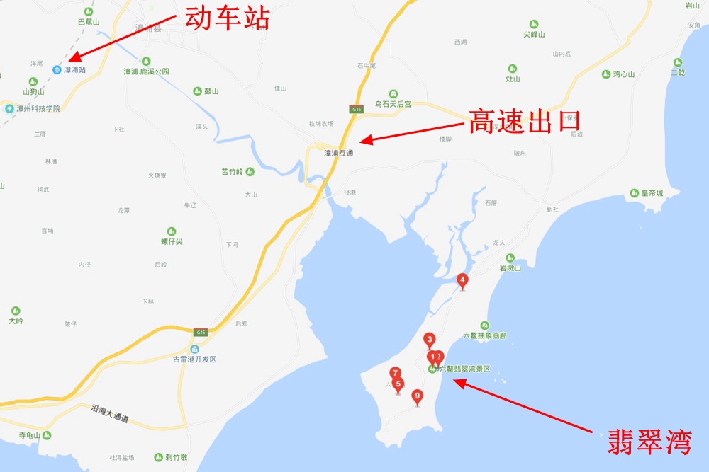 福建六鳌翡翠湾醉美沙滩,六鳌翡翠湾海滩