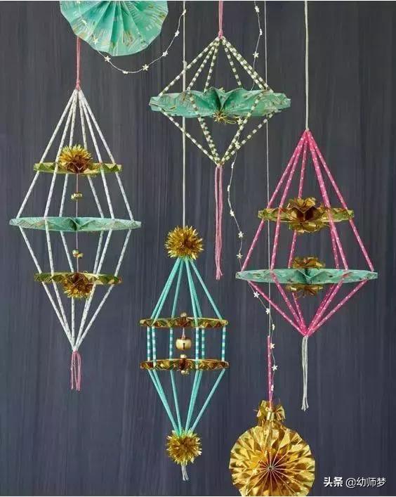 幼儿园贺卡吊饰,可以粘贺卡的吊饰