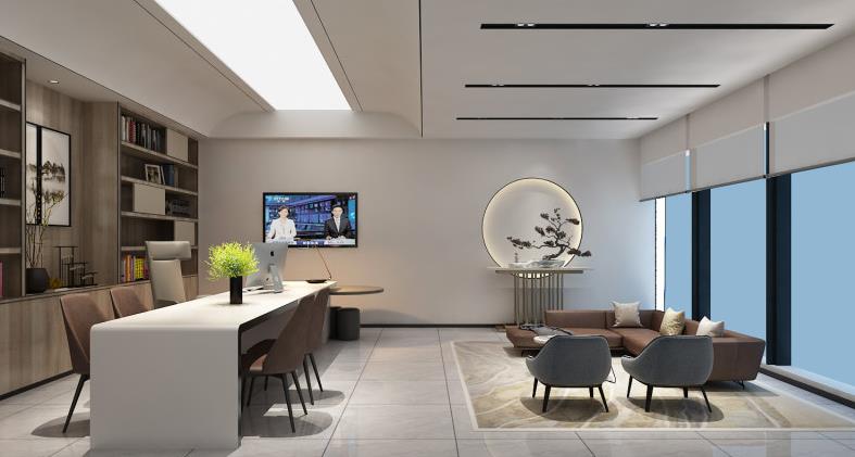 领导办公室装修简约档次高,极简领导办公室装修注意事项