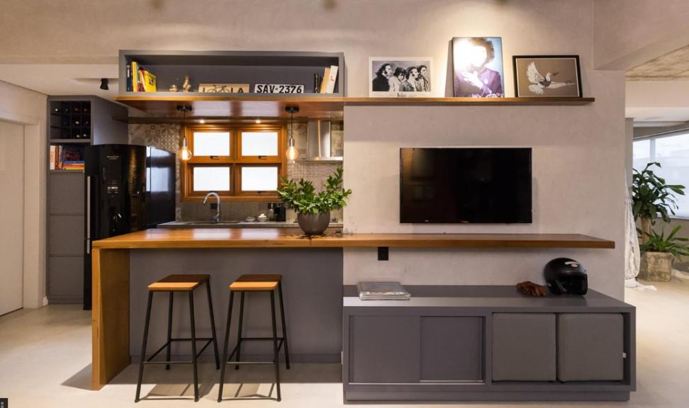 电视柜超长用什么做台面,电视柜大台面效果图