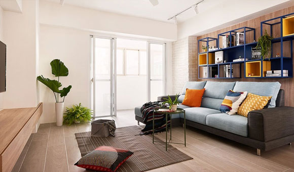 小户型客厅如何设计收纳储物柜,设计感轻奢客厅储物柜组合