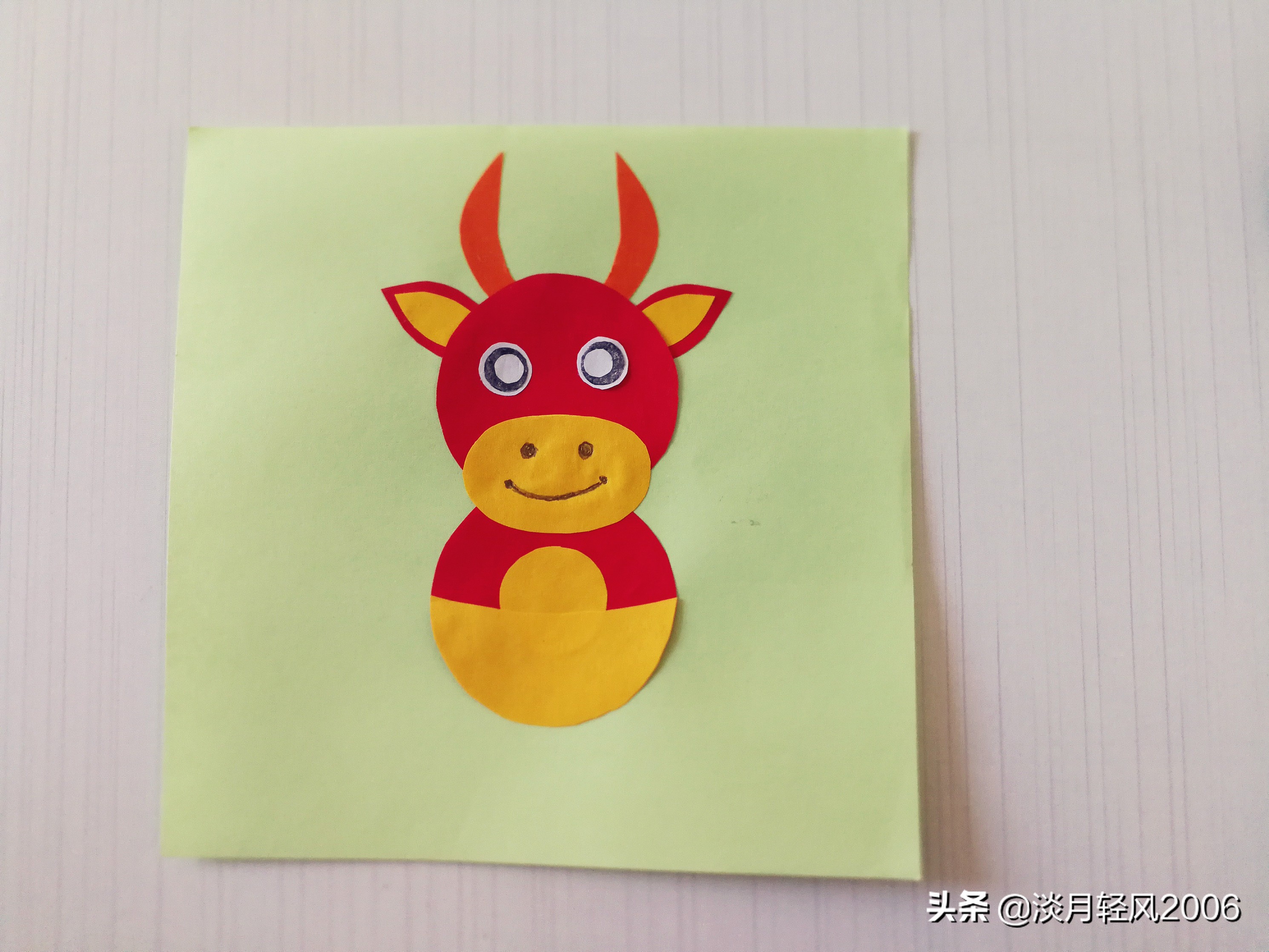 新年贺卡手工2021牛年,2021年牛年贺卡